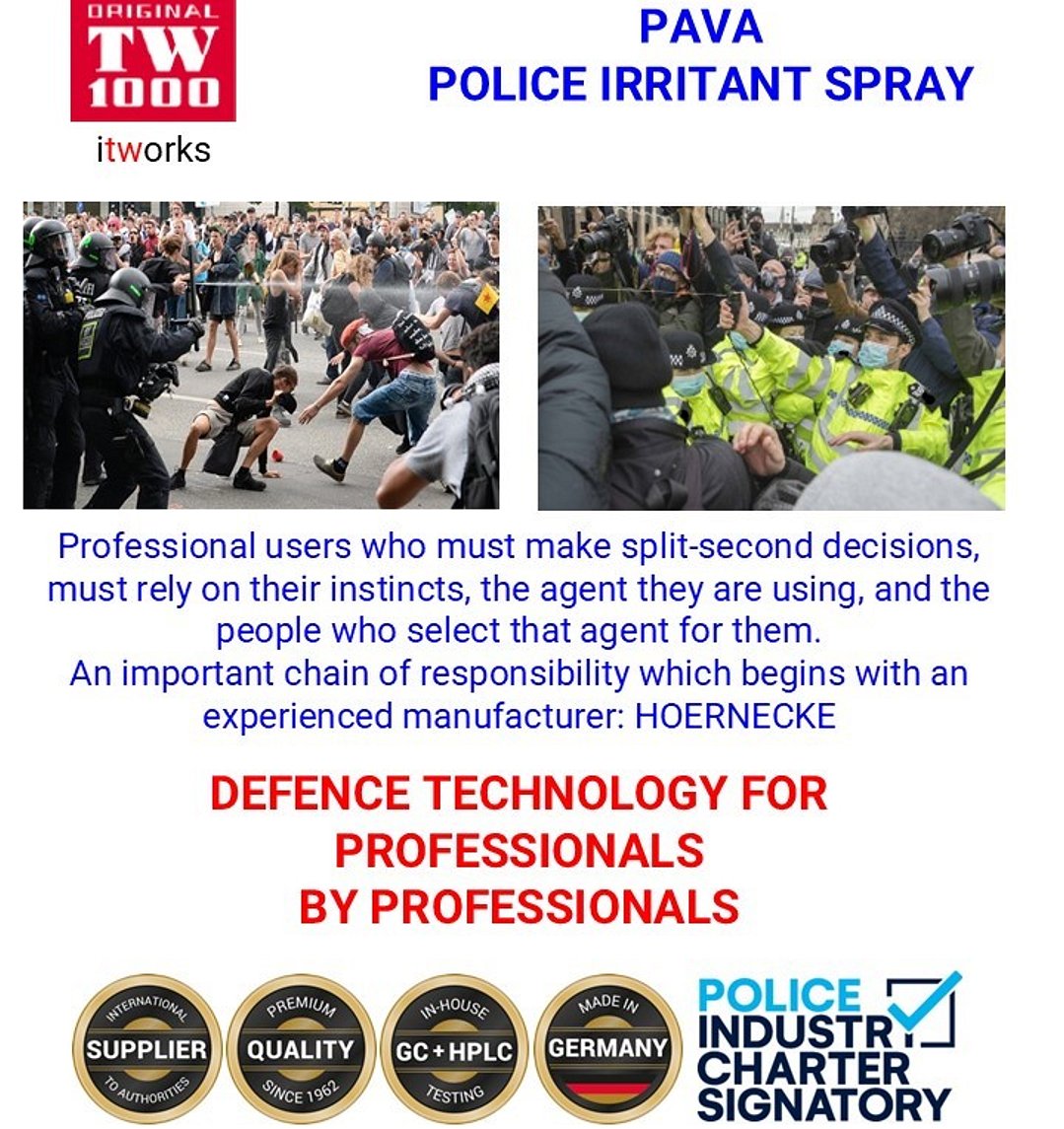 TW1000 PAVA PRODUCTS - TW1000 PAVA POLICE IRRITANT SPRAY UK